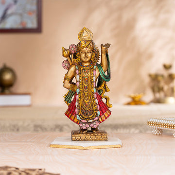 Lord Shreenath Ji Murti Antique Idol (10 Inch)