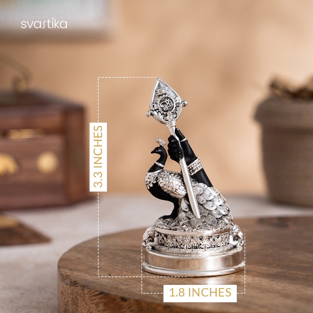Puskara Vel Mayil Murugan Idol (999 Silver Plated)