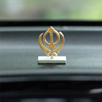 KHANDA for Car Dashboard - Gold Plated