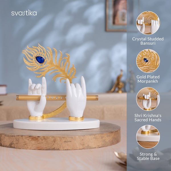 Lord Krishna's Divine Hands Idol 