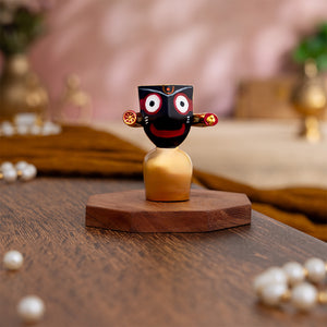 Lord Jagannath Murti - Gold Plated (2.75 Inch)