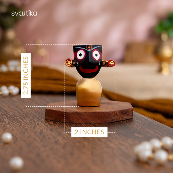 Lord Jagannath Murti - Gold Plated (2.75 Inch)