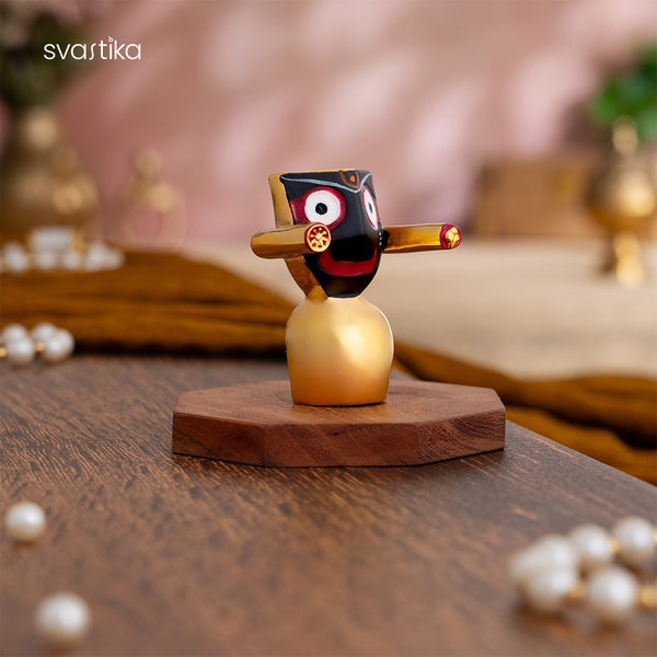 Lord Jagannath Murti - Gold Plated 