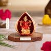 Modak Ganesha Murti for Car Dashboard - Gold Plated (3 Inch)