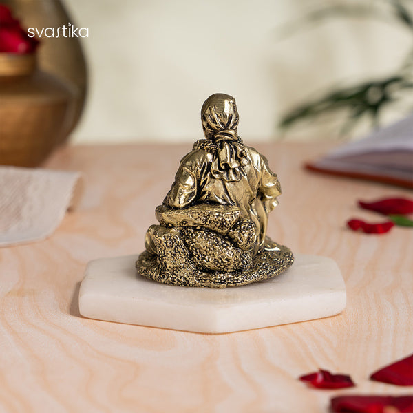 Sitting Brass Sai Baba 