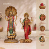 Lord Vishnu & Maa Lakshmi Standing Antique Murti Set