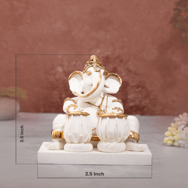 Tabla-marble-dust-ganesha-idol-for-home