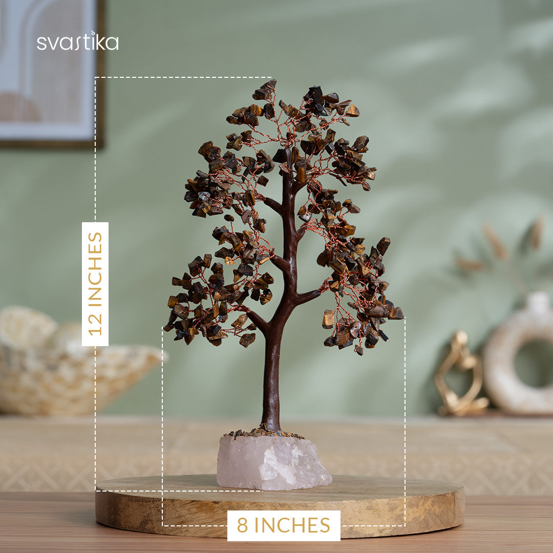 Tiger Eye Stone Crystal Tree for gifting