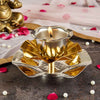 Sacred Brass Lotus Blossom Diya