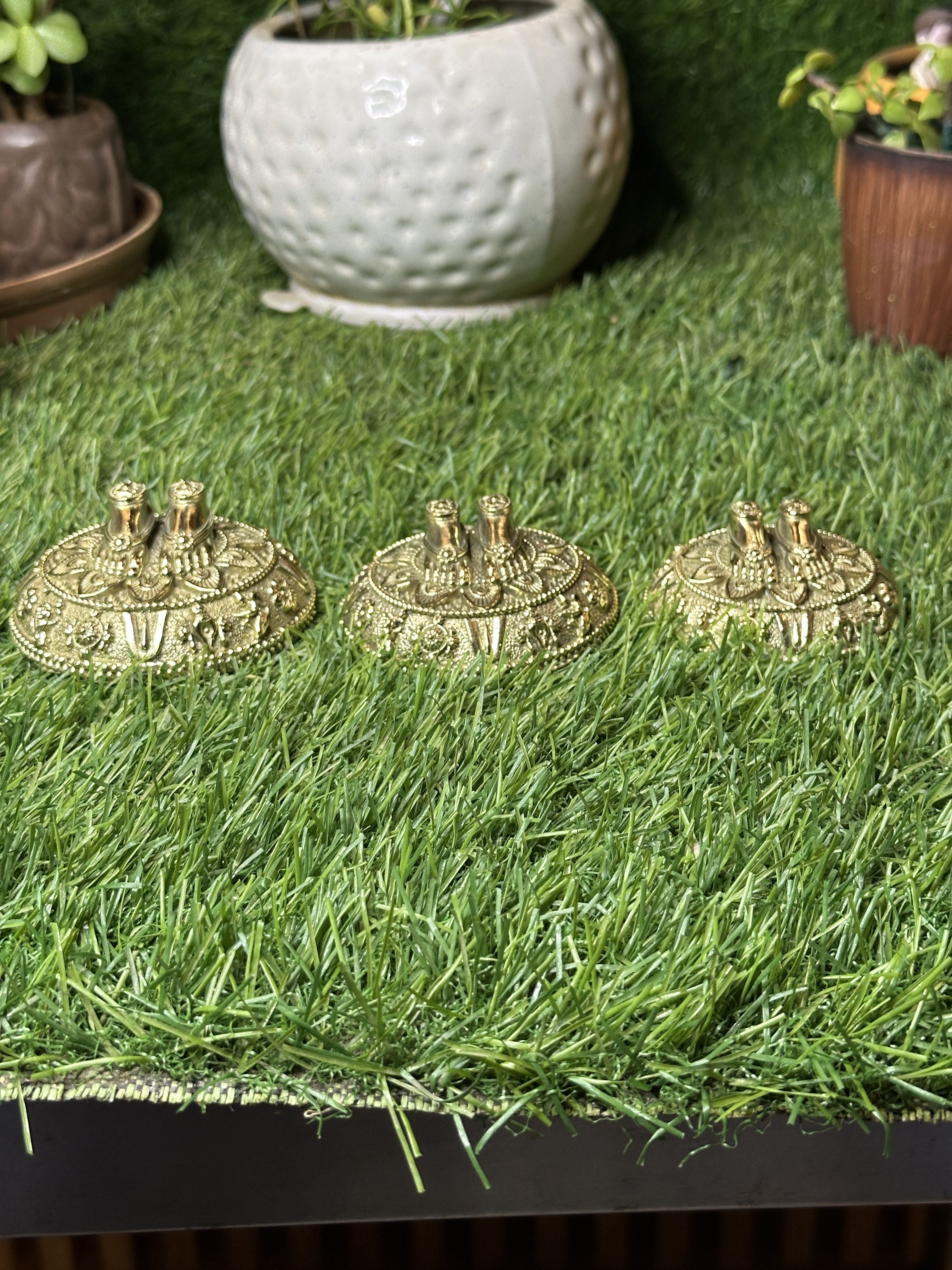 Brass Balaji Charan - Sacred Divine Footprints