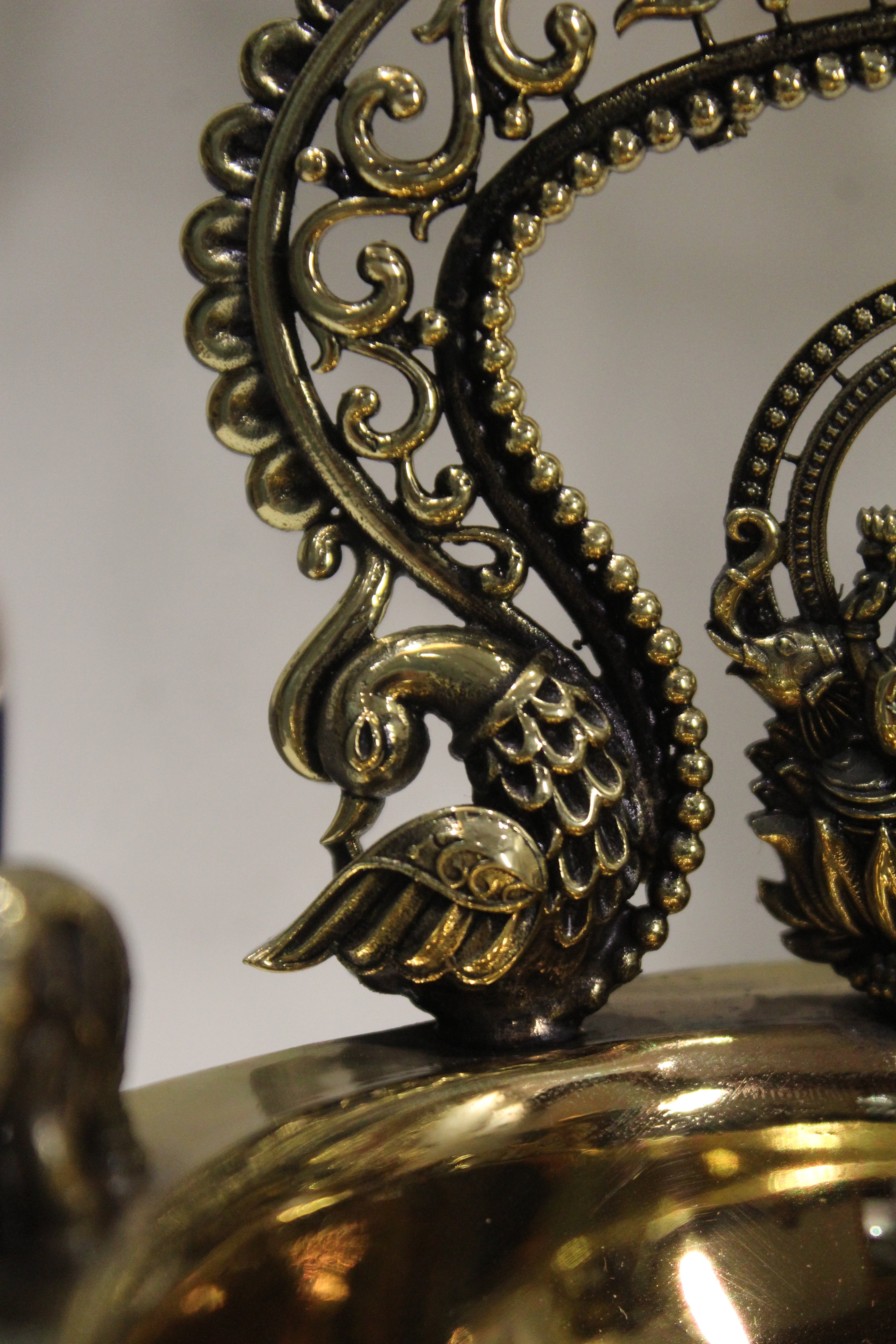 Handcrafted Brass Gaj Laxmi Diya | Temple-Style Traditional Oil Lamp