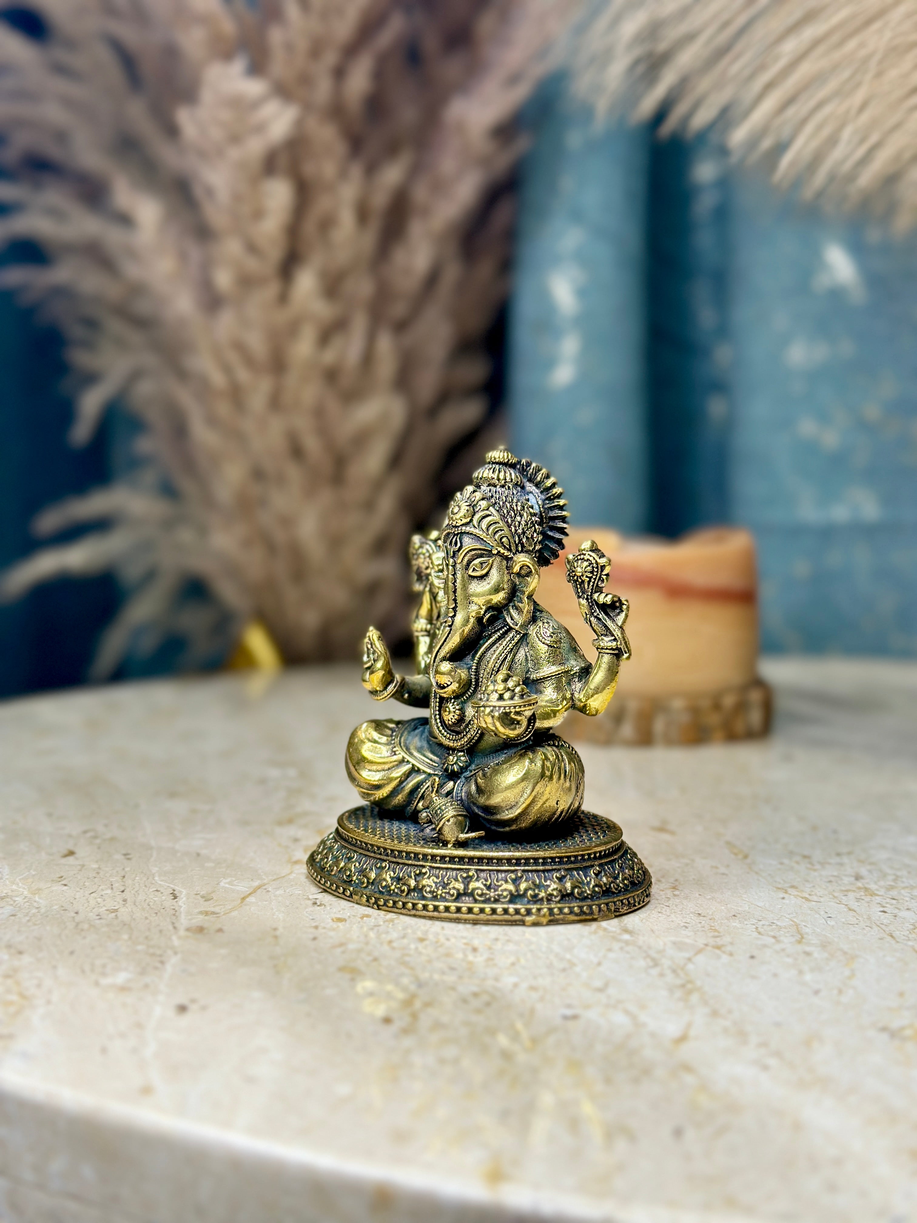 Brass  Ganesh Murti |Sitting Idol