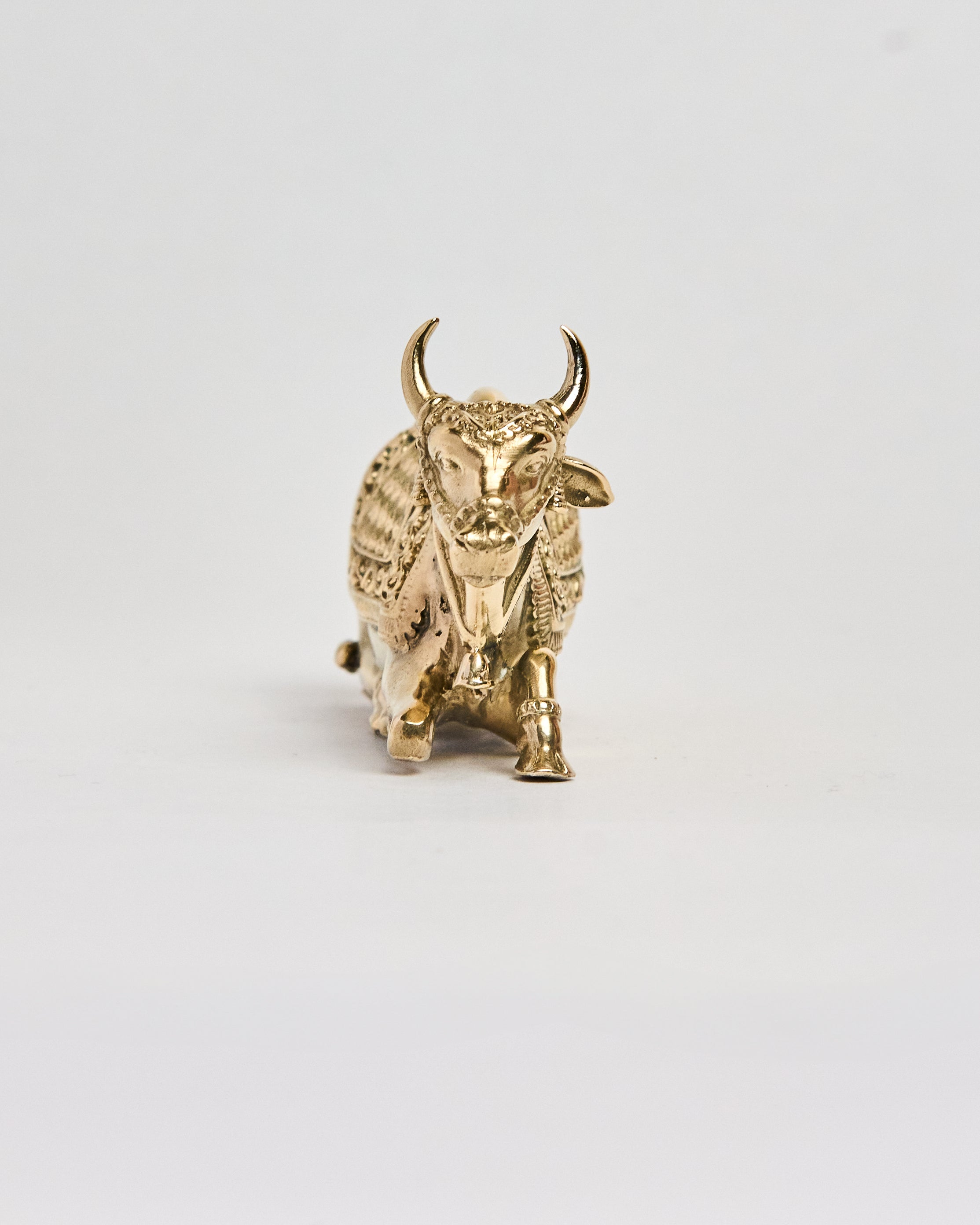 Brass Nandi Statue  | Sacred Bull of Shiva for Devotion & Strength