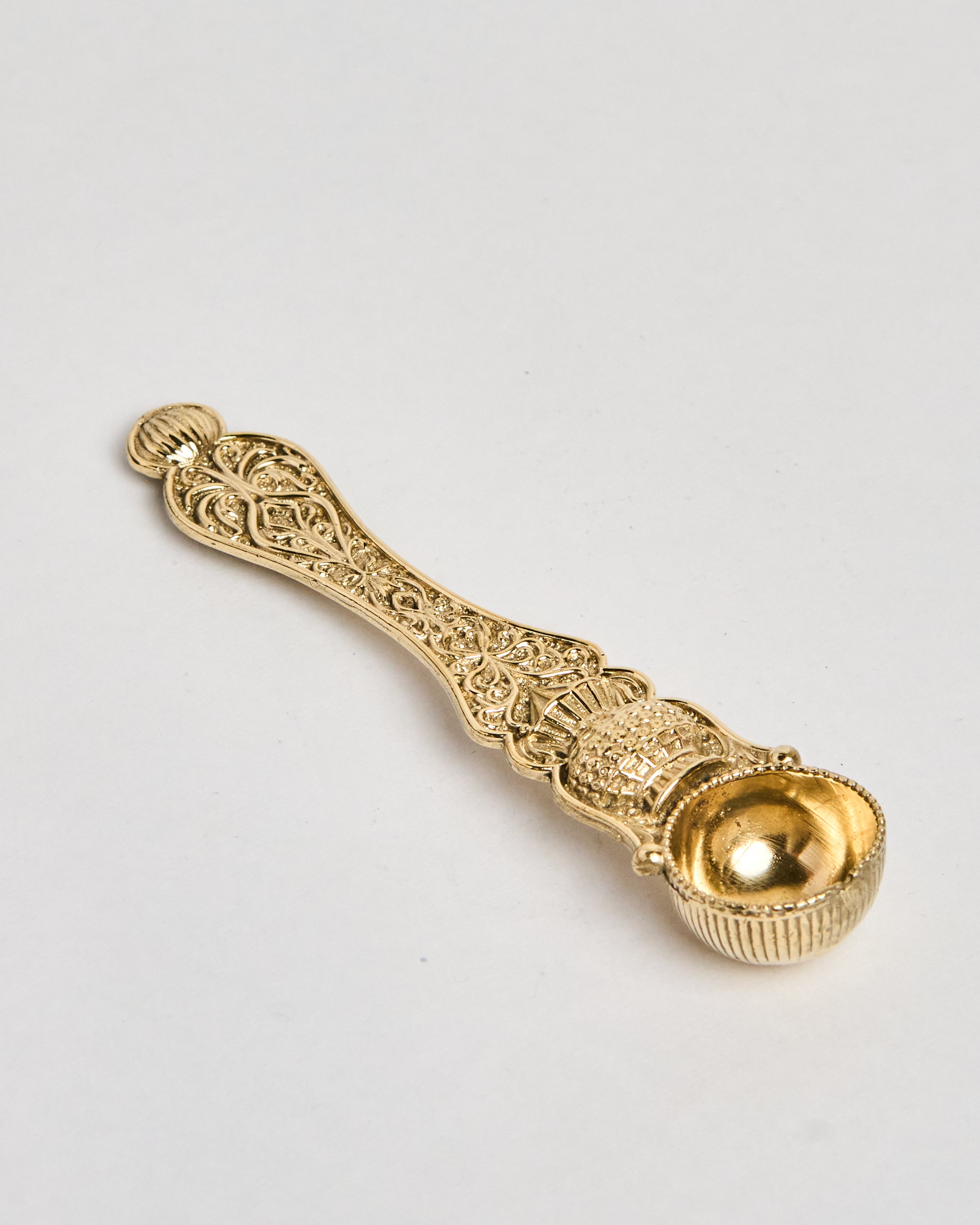Brass Anchmani Spoon – Traditional Decorative Spoon