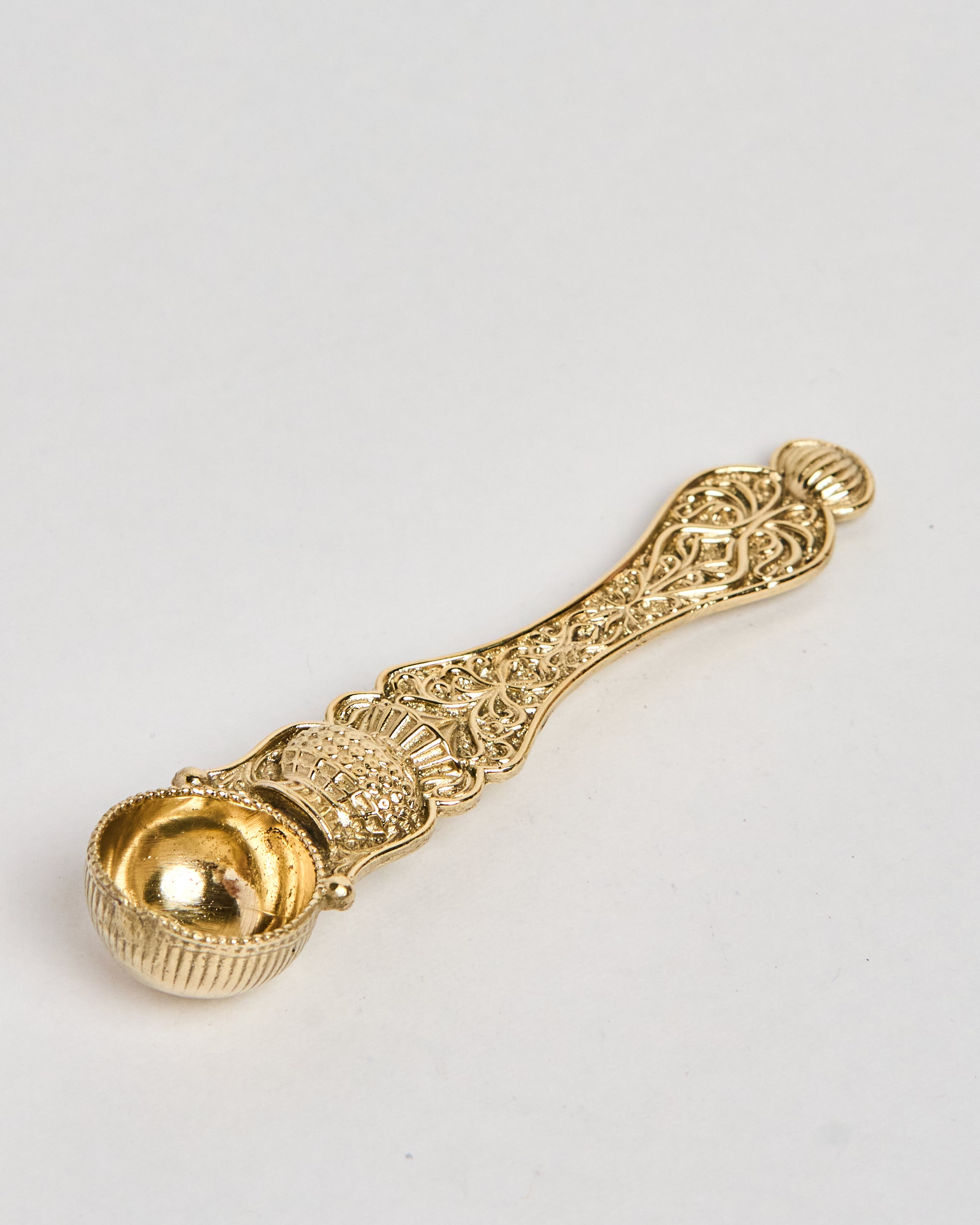 Brass Anchmani Spoon – Traditional Decorative Spoon