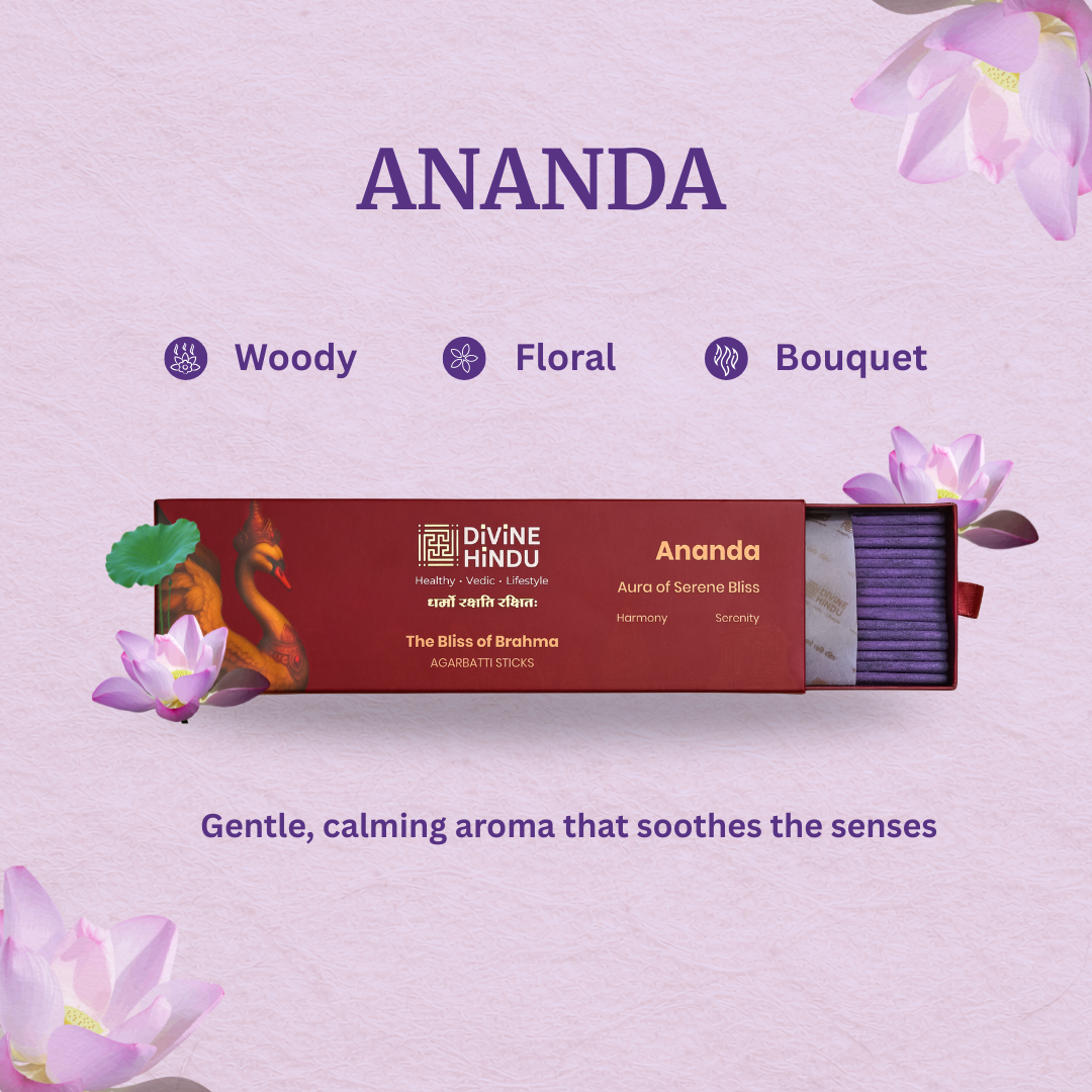 Divine Hindu Ananda Agarbatti / Incense Sticks (Pack of 60)