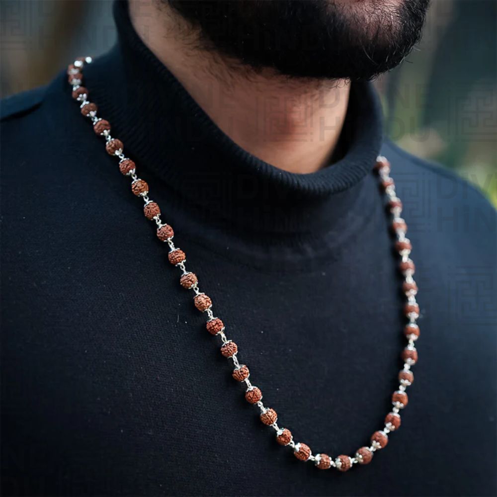 Divine Rudraksha Necklace - 54 Bead