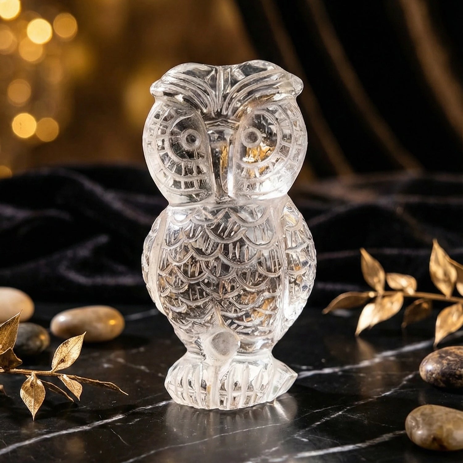 Clear Quartz Owl