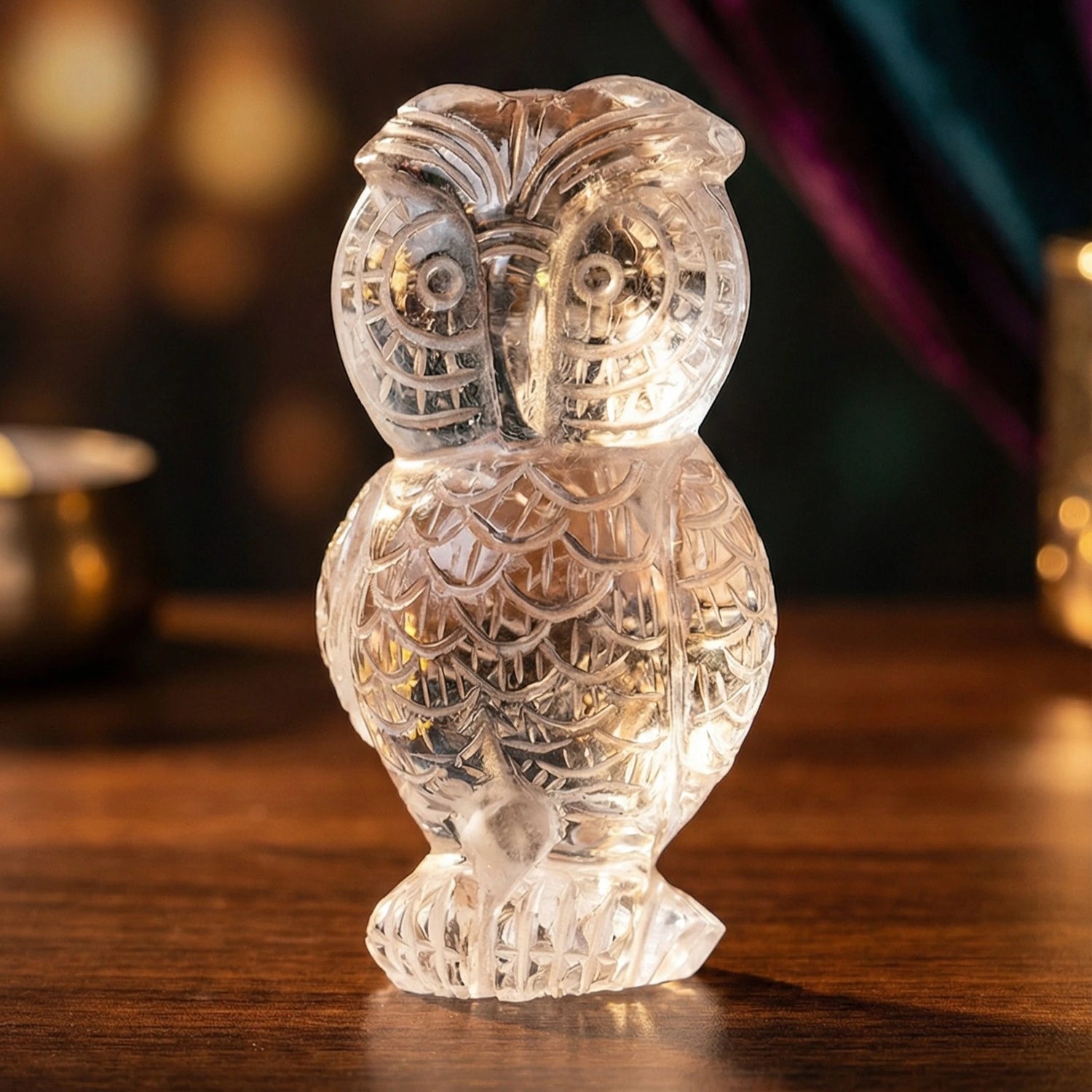 Clear Quartz Owl