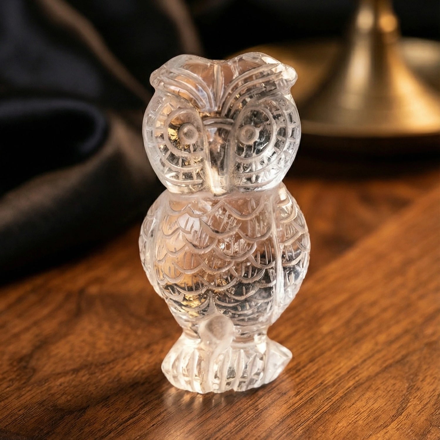 Clear Quartz Owl