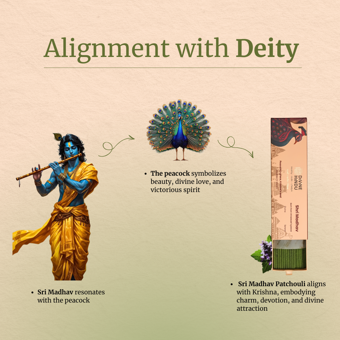 Divine Hindu Shri Madhav Agarbatti / Incense Sticks (Pack of 30)