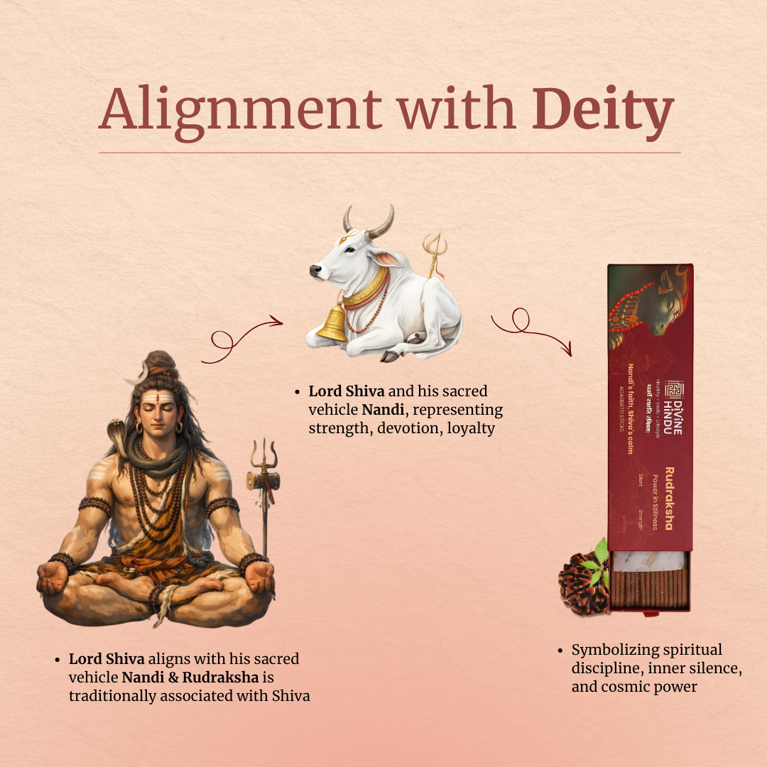 Divine Hindu Rudraksha Agarbatti / Incense Sticks (Pack of 30)