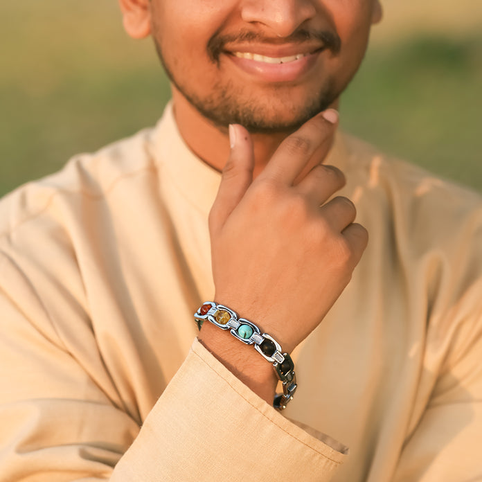 7 Chakra Link Chain Bracelet