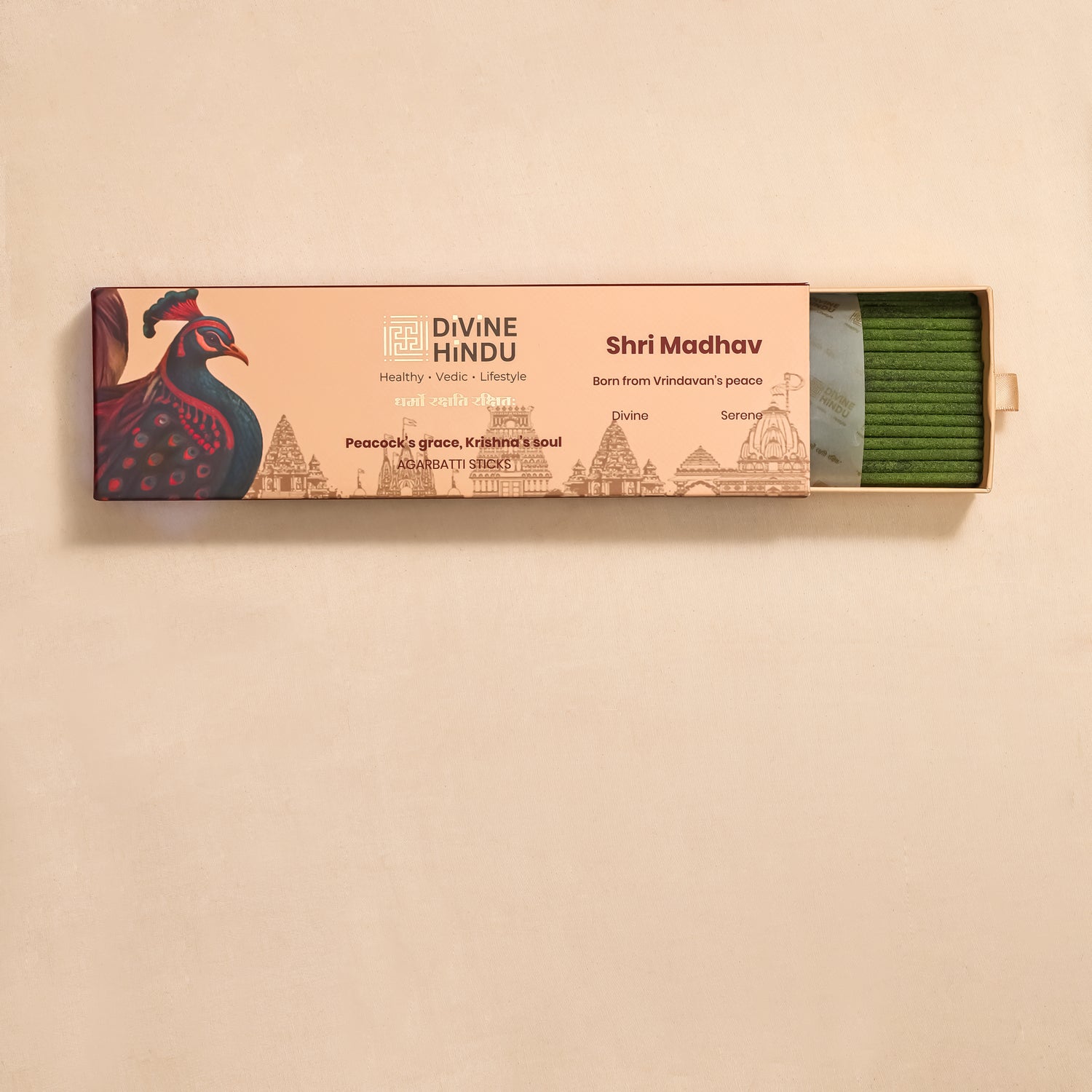 Divine Hindu Shri Madhav Agarbatti / Incense Sticks (Pack of 30)