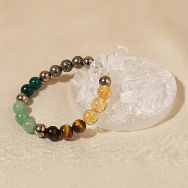 Dhan Yog Bracelet With FREE Raw Selenite Plate