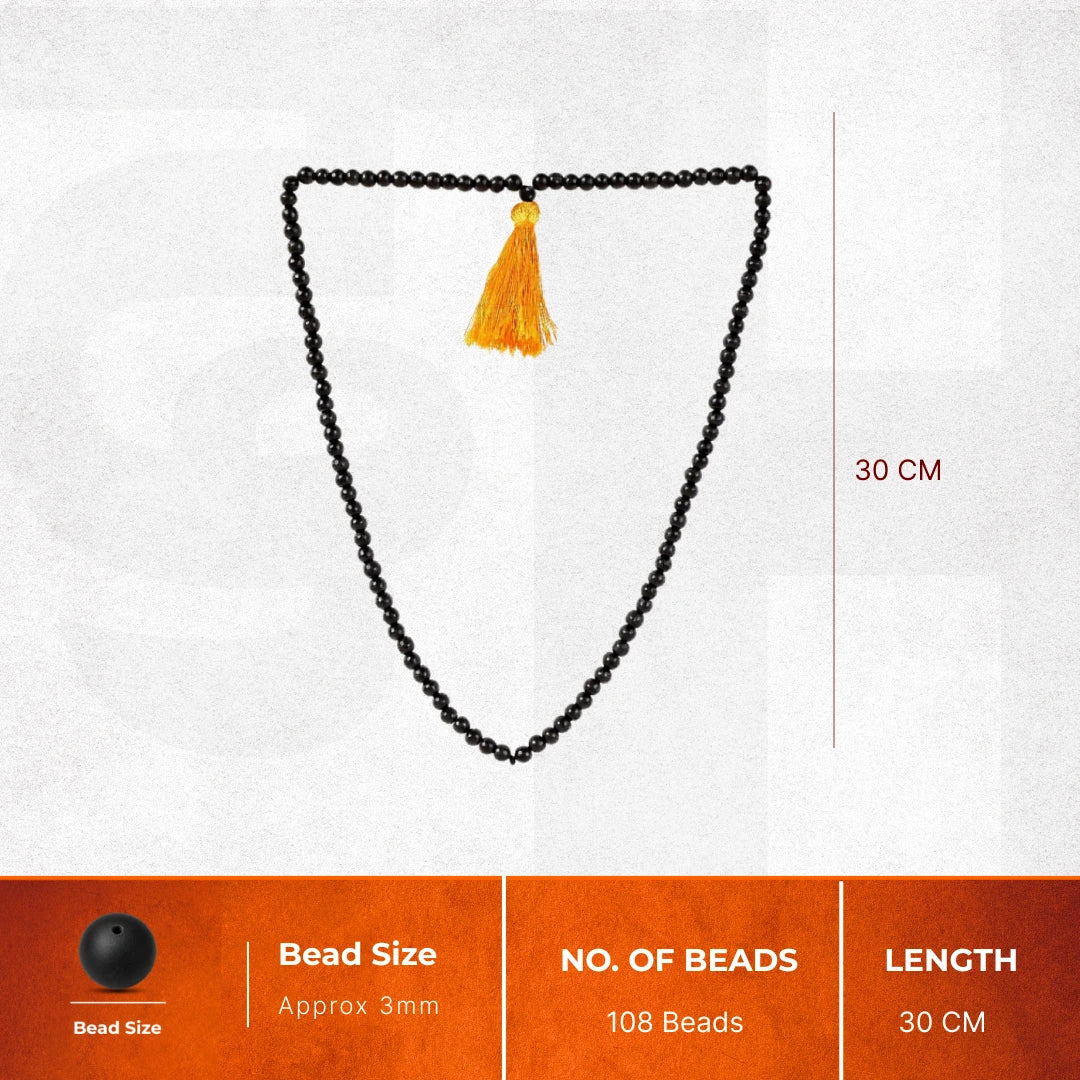 Divine Hindu Karungali Malai Mala (for Kids) with Govt. Certification