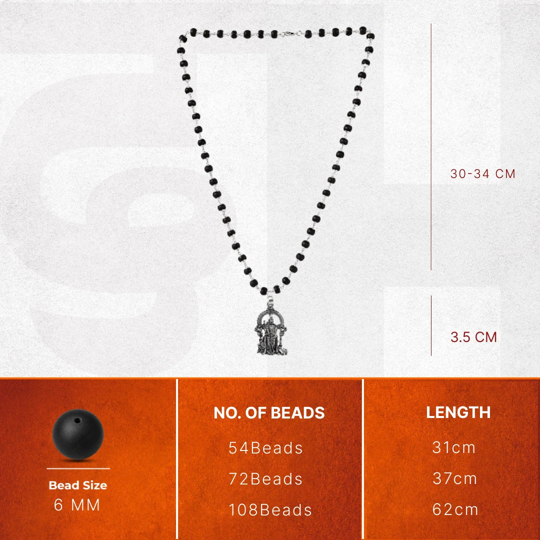 Silver Capped Lord Murugan Pendant