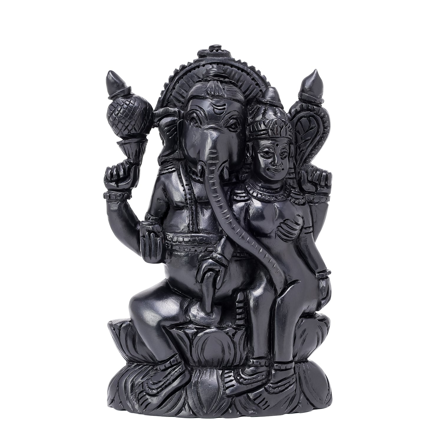 Divine Hindu Lord Ucchista Ganapati Karungali Idol – Ebony Wood