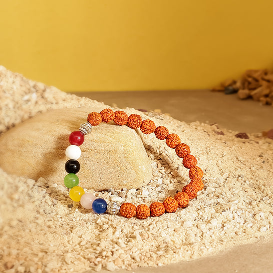 7 Chakra Rudraksha Bracelet