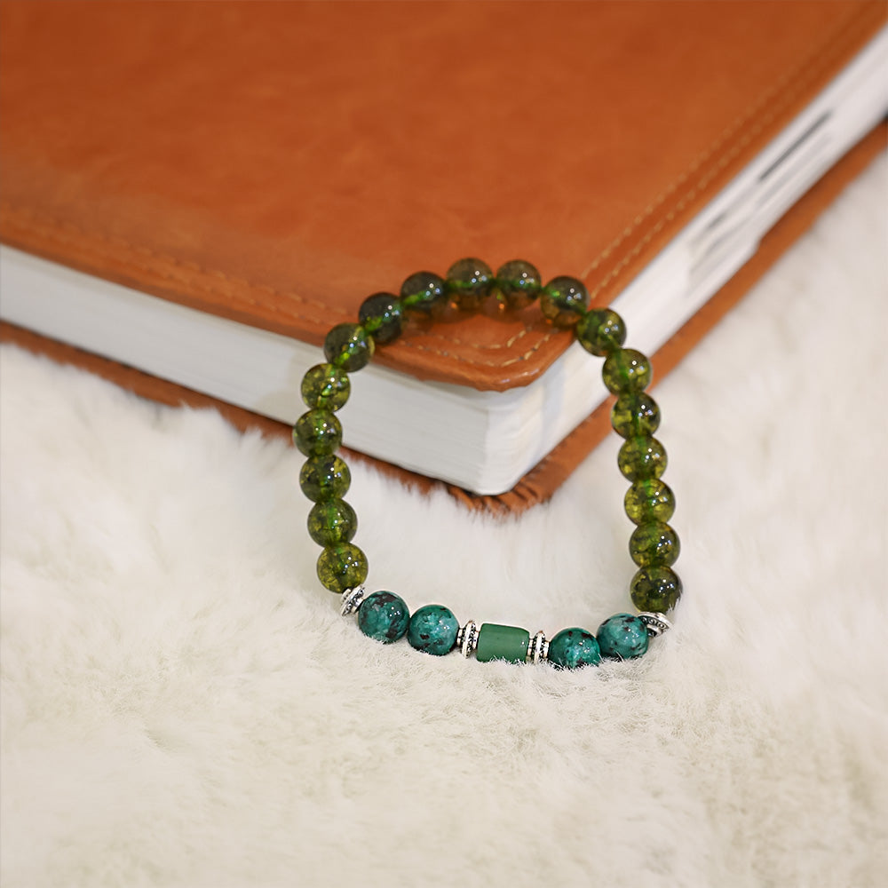 Green Agate Stone Bracelet (Kanya Rashi) Virgo