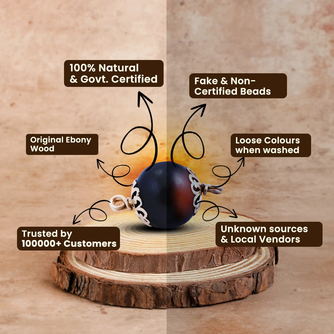 Karungali Rudraksha Mala & Bracelet