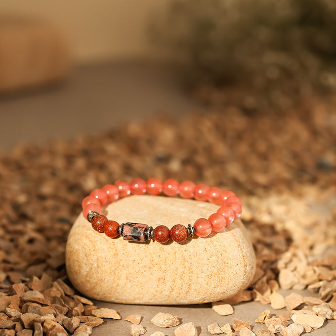 Rose Quartz Bracelet (Vrishayik Rashi) Scorpio