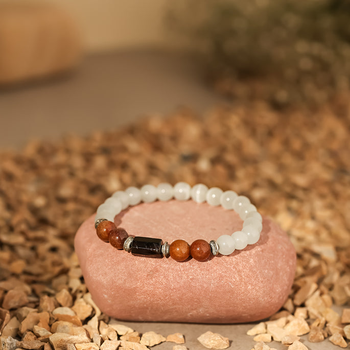 Selenite Bracelet (Vrishabh Rashi) Taurus