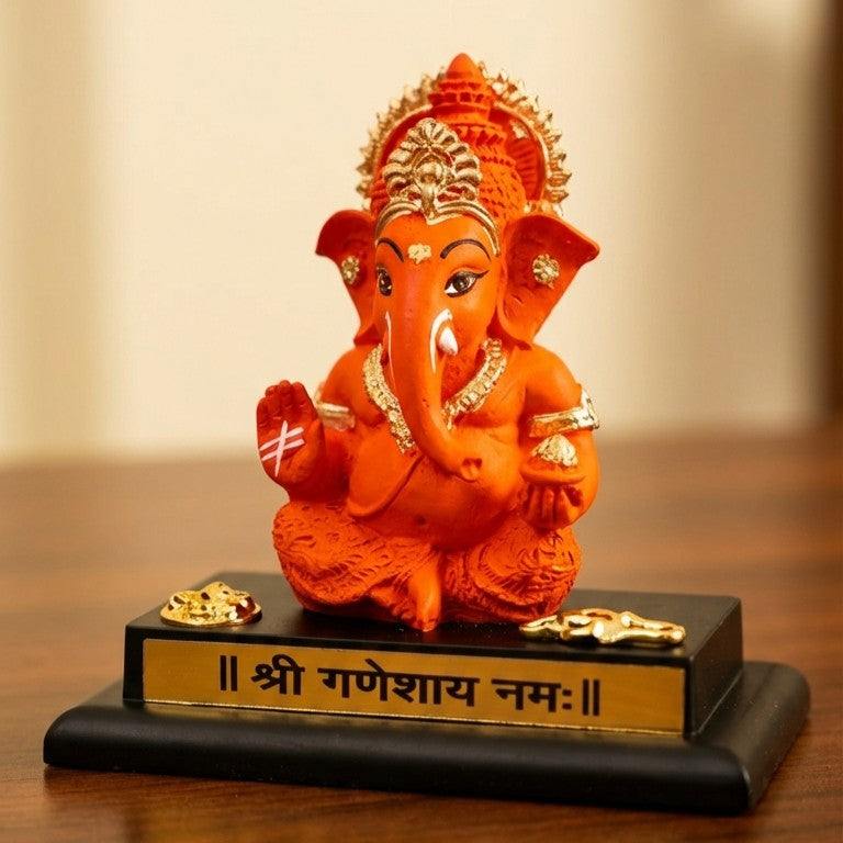 Handcrafted Ganpati Bappa with Base